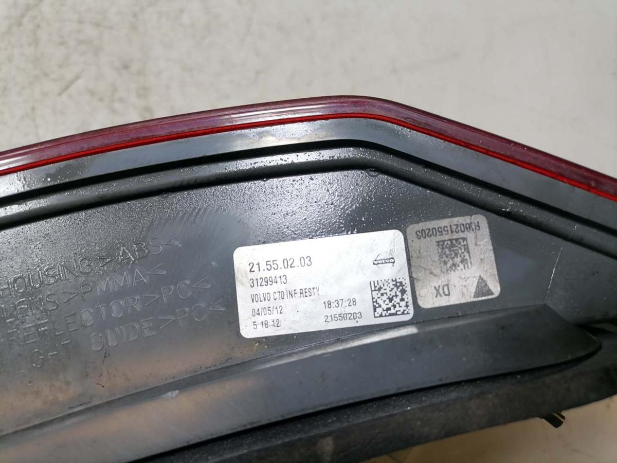 Volvo C70 2 original R&uuml;cklicht R&uuml;ckleuchte Schlussleuchte rechts LED Bj.2012